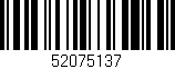 Código de barras (EAN, GTIN, SKU, ISBN): '52075137'