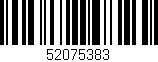 Código de barras (EAN, GTIN, SKU, ISBN): '52075383'