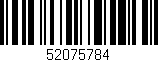 Código de barras (EAN, GTIN, SKU, ISBN): '52075784'