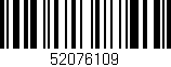 Código de barras (EAN, GTIN, SKU, ISBN): '52076109'