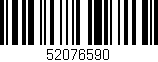 Código de barras (EAN, GTIN, SKU, ISBN): '52076590'