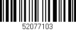 Código de barras (EAN, GTIN, SKU, ISBN): '52077103'