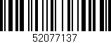 Código de barras (EAN, GTIN, SKU, ISBN): '52077137'