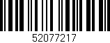 Código de barras (EAN, GTIN, SKU, ISBN): '52077217'