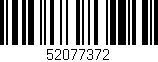Código de barras (EAN, GTIN, SKU, ISBN): '52077372'
