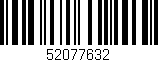 Código de barras (EAN, GTIN, SKU, ISBN): '52077632'