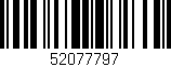 Código de barras (EAN, GTIN, SKU, ISBN): '52077797'