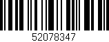 Código de barras (EAN, GTIN, SKU, ISBN): '52078347'