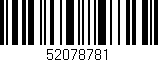 Código de barras (EAN, GTIN, SKU, ISBN): '52078781'