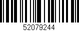 Código de barras (EAN, GTIN, SKU, ISBN): '52079244'