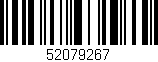Código de barras (EAN, GTIN, SKU, ISBN): '52079267'
