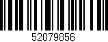 Código de barras (EAN, GTIN, SKU, ISBN): '52079856'