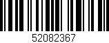 Código de barras (EAN, GTIN, SKU, ISBN): '52082367'