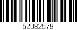 Código de barras (EAN, GTIN, SKU, ISBN): '52082579'