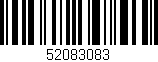 Código de barras (EAN, GTIN, SKU, ISBN): '52083083'