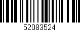 Código de barras (EAN, GTIN, SKU, ISBN): '52083524'