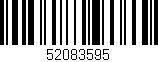 Código de barras (EAN, GTIN, SKU, ISBN): '52083595'