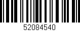 Código de barras (EAN, GTIN, SKU, ISBN): '52084540'