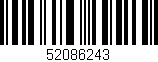 Código de barras (EAN, GTIN, SKU, ISBN): '52086243'