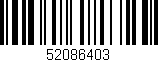 Código de barras (EAN, GTIN, SKU, ISBN): '52086403'