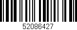 Código de barras (EAN, GTIN, SKU, ISBN): '52086427'