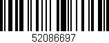 Código de barras (EAN, GTIN, SKU, ISBN): '52086697'