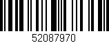 Código de barras (EAN, GTIN, SKU, ISBN): '52087970'