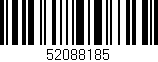 Código de barras (EAN, GTIN, SKU, ISBN): '52088185'