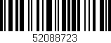 Código de barras (EAN, GTIN, SKU, ISBN): '52088723'