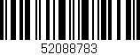 Código de barras (EAN, GTIN, SKU, ISBN): '52088783'