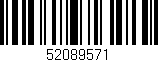 Código de barras (EAN, GTIN, SKU, ISBN): '52089571'