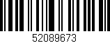 Código de barras (EAN, GTIN, SKU, ISBN): '52089673'