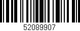 Código de barras (EAN, GTIN, SKU, ISBN): '52089907'
