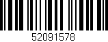 Código de barras (EAN, GTIN, SKU, ISBN): '52091578'