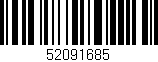 Código de barras (EAN, GTIN, SKU, ISBN): '52091685'