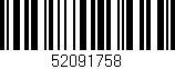 Código de barras (EAN, GTIN, SKU, ISBN): '52091758'