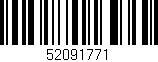 Código de barras (EAN, GTIN, SKU, ISBN): '52091771'