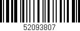 Código de barras (EAN, GTIN, SKU, ISBN): '52093807'