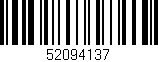 Código de barras (EAN, GTIN, SKU, ISBN): '52094137'