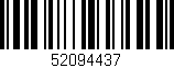 Código de barras (EAN, GTIN, SKU, ISBN): '52094437'
