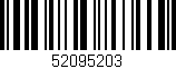 Código de barras (EAN, GTIN, SKU, ISBN): '52095203'