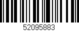 Código de barras (EAN, GTIN, SKU, ISBN): '52095883'