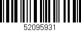 Código de barras (EAN, GTIN, SKU, ISBN): '52095931'