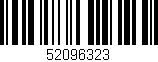 Código de barras (EAN, GTIN, SKU, ISBN): '52096323'
