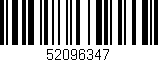 Código de barras (EAN, GTIN, SKU, ISBN): '52096347'