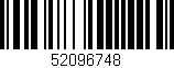 Código de barras (EAN, GTIN, SKU, ISBN): '52096748'