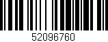 Código de barras (EAN, GTIN, SKU, ISBN): '52096760'
