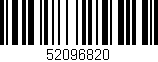 Código de barras (EAN, GTIN, SKU, ISBN): '52096820'