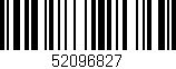 Código de barras (EAN, GTIN, SKU, ISBN): '52096827'
