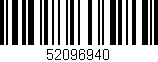 Código de barras (EAN, GTIN, SKU, ISBN): '52096940'